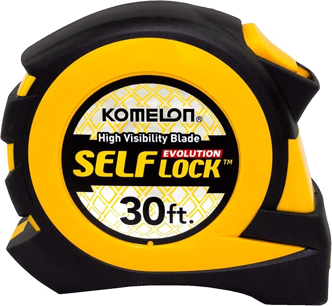 Komelon EV2830; 30' x 1" Self-Lock Evolution Tape Measure