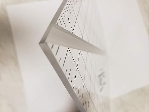 Bloc Loc Half-Square Triangle Quilting Set #2 Contains 2-1/2", 4-1/2", 6-1/2" Square up Rulers with Grid Lines