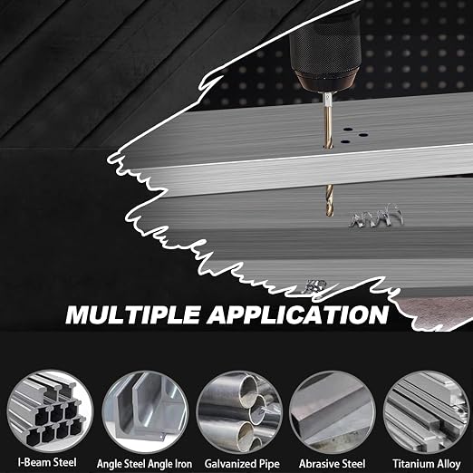 1/4 inch Cobalt Drill Bit for Metal and Hard Steel(10pcs),Hex Shank Quick Change M35 HSS Twist Impact Drill Bit Set,with Storage Case