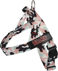 Adjustable Dog Harness– No Pull, No Choke – for English Bulldogs, French Bulldogs, Pugs & Broad-Chested Breeds – Easy, Safe Walks (Pink & Mint Camouflage, Large)