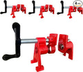 HimaPro 3/4" H-Style Professional Pipe Clamp Set, 4-Pack | Quick-Release Design for Woodworking, Carpentry, Home Improvement & DIY