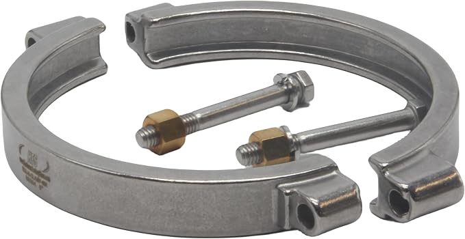 HFS 6" High Pressure Tri Clamp Clover Sanitary Clamp, Stainless Steel 304
