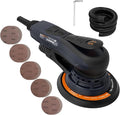 MAXXT Electric 2.5mm Random Orbital Sander Brushless 350W 3A Multi-function Variable Speed Electric Corded Orbital Sanders Machine with 10 Sanding Paper for Woodworking (R7303-2.5mmOrbit)