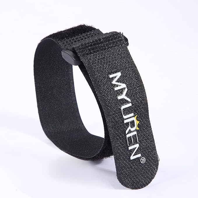 1"x 24"-12 Pack Reusable Fastening Cable Straps with Buckle Adjustable Hook and Loop Securing Strap Multi-Purpose Cinch Strap for Cord Management