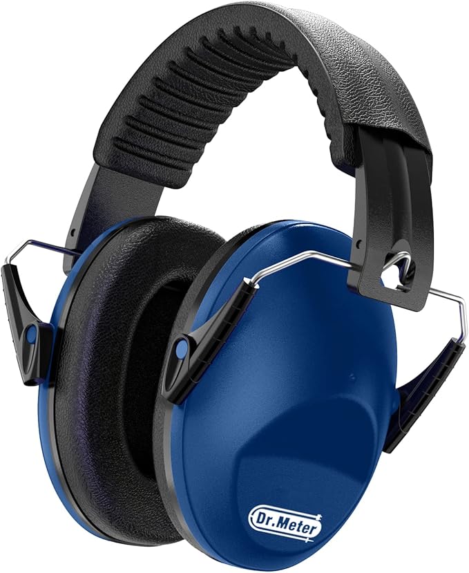 Dr.meter Noise Cancelling Headphones for Kids: SNR27.4 Ear Muffs for Noise Reduction with Adjustable Headband, Hearing Protection Earmuffs for Monster Truck, Fireworks and Kids Autism Sensory