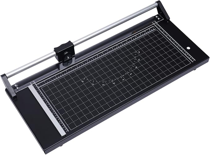 Manual Precision Sliding Rotary Paper Trimmer 24 Inch Photo Paper Film PVC Rolling Cutter Trimmer Paper Craft Tool with Sharp Blade