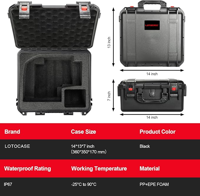 Hard Case for Milwaukee Jigsaw M18 - Storage Case Replacement for Jig Saw | Tool Carrying Case for Milwaukee D-handle Jig Saw 2737-20 Batteries & Charger Combo Kit Waterproof & Shockproof Storage Box