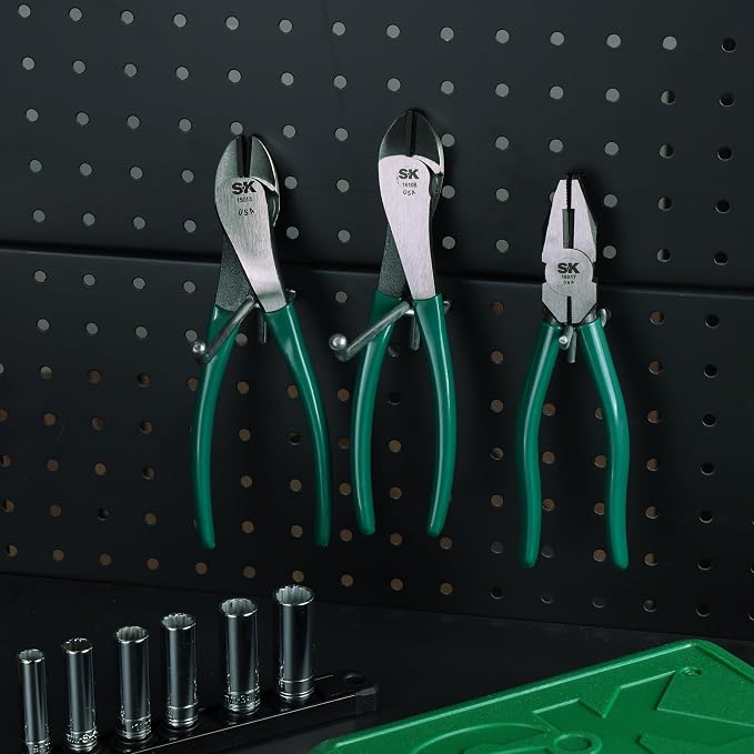 SK Tools USA Heavy Duty Diagonal Cutting Pliers, 8" Long | 16108