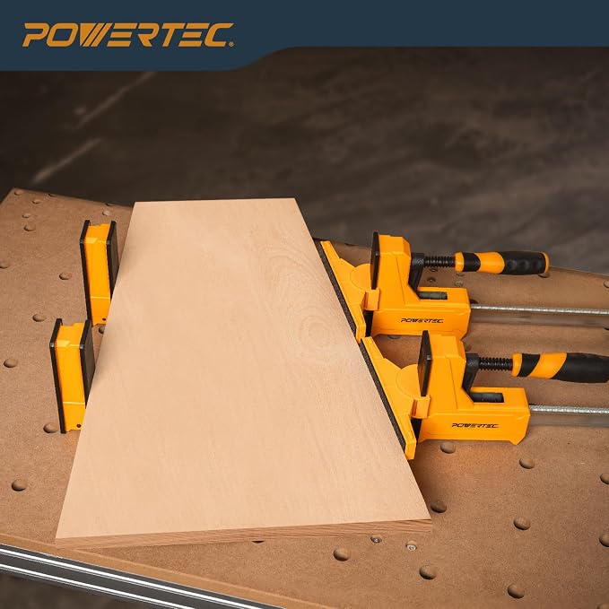 POWERTEC 71368V 24-Inch Woodworking Parallel Clamps | Jaw Bar Clamp Spreader Tool, 2PK