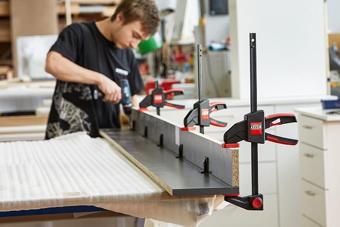 BESSEY EHK SERIES - 300 lb Clamping Force - 36 in - EHKL36 Trigger Clamp- 3.125 in. Throat Depth - Wood Clamps, Tools, & Equipment for Woodworking, Carpentry, Home Improvement, DIY