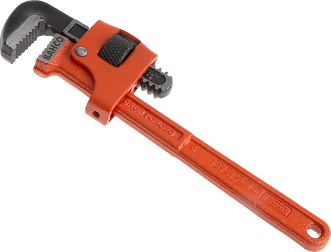 Bahco 3618 361-8 Stillson Type Pipe Wrench 8-Inch | Induction hardened jaws for secure grip | Anti-corrosion finish | Excellent access in confined spaces | Trade quality