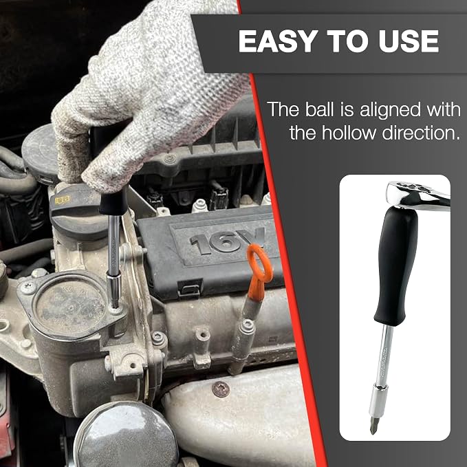 EACELIY 122Pcs 1/4" & 3/8” Drive Impact Socket Set, Ratchet Socket Wrench Set with Extention Bar, Adapter, Screw Bits,Drive Bit Holder, Spark Plug Socket,CR-V