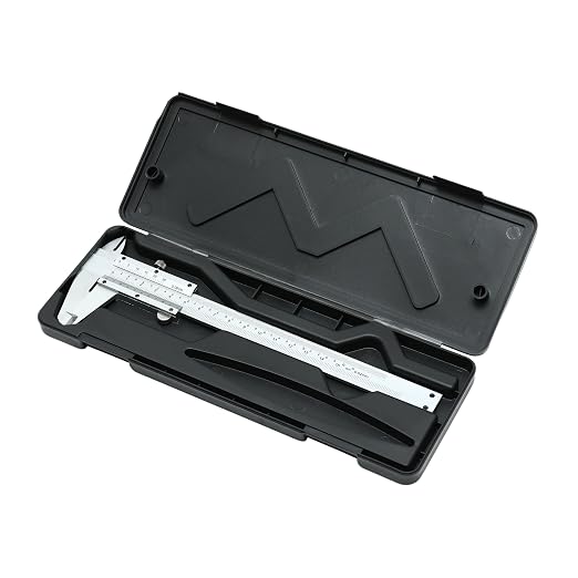 HFS(R) 0-6inch/0-150mm Vernier Caliper Imperial & Metric Measuring Tool, Carbon Steel Manual Non Digital Caliper, +/-0.001in/0.02mm Accuracy