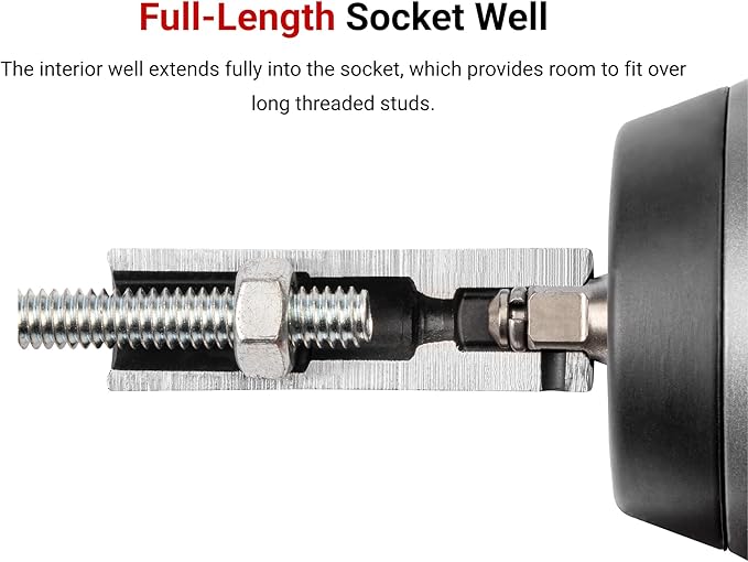 TEKTON 1/2 Inch Drive Impact Socket Set, 45-Piece | SID92404 | (5/16 - 1-1/4 in., 8 - 32 mm), Deep, 6-Point, Case