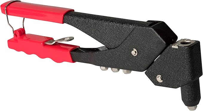 Arrow RHT300 One-Handed Swivel Rivet Tool, Manual Riveter for Metal, Fabric, Leather, and Auto Repair, Uses 1/8-Inch, 3/16-Inch, 5/16-Inch Rivets