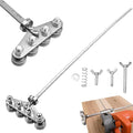 31.5" Positioning Calipers for Circular Saw, Rip Cut Circular Saw Guide Rail, Adjustable Circular Saw Roller Guide for Circular Saw Precise Measurements & Easy Wood Cutting (Stainless Steel)