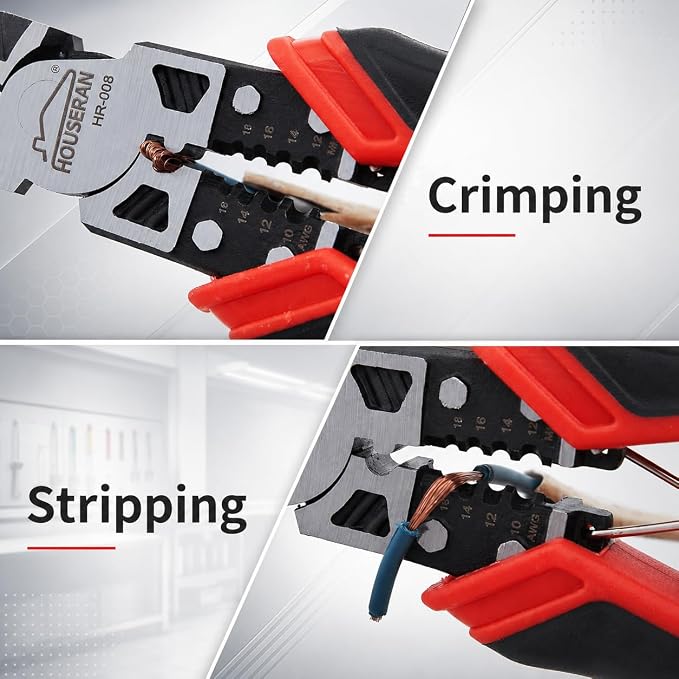 Pliers Set, 3 Pcs, for DIY & Home Use, Multifunctional | 8.3” Needle Nose Pliers, 8.3” Linemans Pliers, 7.5” Diagonal Cutters, Spring Loaded with Safety Lock, Combination Pliers Set