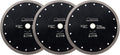 SHDIATOOL Diamond Turbo Blade 9 - Inch Super Thin Cutting Disc for Porcelain Ceramic Tile Granite Dia 230mm 3pieces