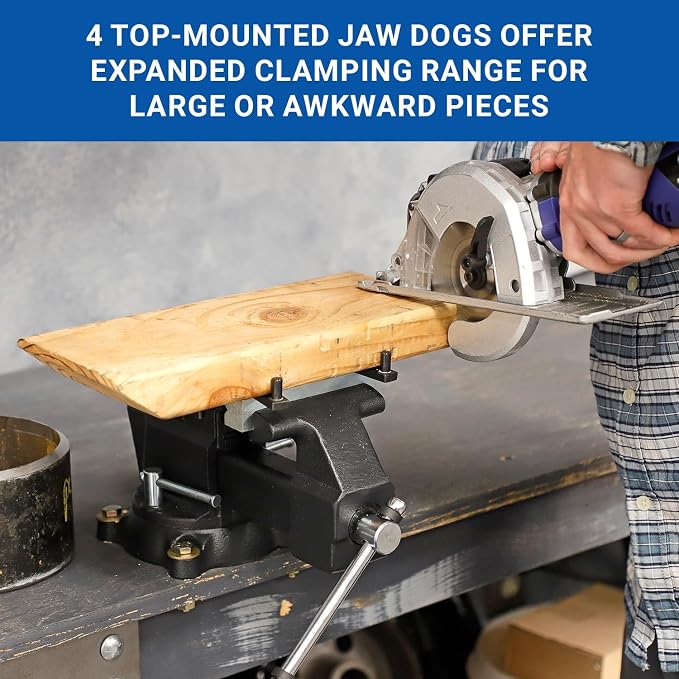 Yost Vises, 5in. Multi-Purpose Vise, Jaw Width 5 in, Jaw Capacity 2.9 in, Model# MV-5