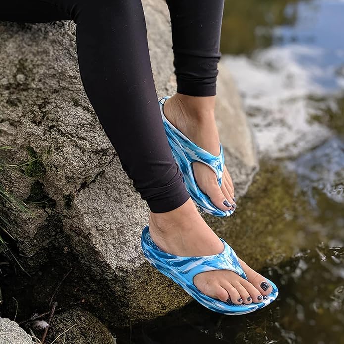 Telic Unisex Adult Energy Flip Flop Arch Support Cushioned Sandals