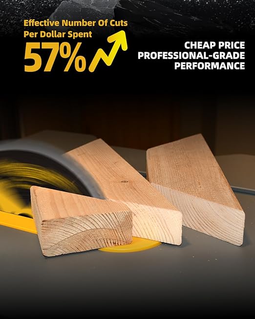 ANGELSWORD 7-1/4 Inch Circular Saw Blade for Framing, Fast Wood Cutting, 24T, 10 Pack