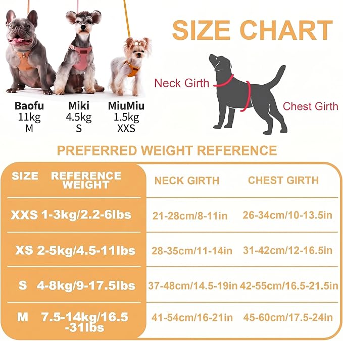 Puppytie XS Dog Harness and Leash Set, Yellow, XS (4.5-11 lbs) | Extra Small Dog Harness, Puppy Harness and Leash, Soft Lightweight and Adjustable, Xsmall Dog Harness for Daily Walks