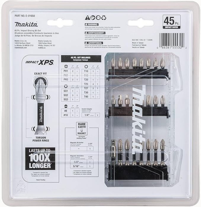 Makita Impact XPS Bit Set, 45 Pc | Pack of 2