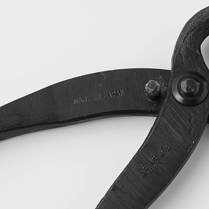 Wazakura Hand Forged Bonsai Root Cutter MADE IN JAPAN 6.7 inch (170 mm), Black Carbon Steel Bonsai Tree Cutter for Branch and Roots, Multipurpose Japanese Gardening Tools