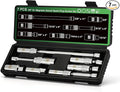 TecoTek 7 Piece 3/8-Inch Drive Magnetic Swivel Spark Plug Socket Set, Includes 9/16-Inch, 13/16-Inch, 5/8-Inch, 14mm Socket, 6-Point &12-Point, CR-V, Enhanced Magnetic Design with Thin Wall Socket