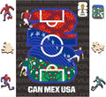 FIFA World Cup 2026 Field 26PCS Wooden Pocket Puzzle