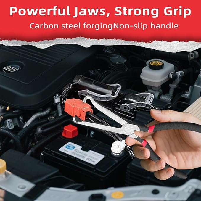 Electrical Disconnect Pliers, 5 pcs Electrical Disconnect Pliers for Cars, Connector Removal Tool for Push Tab Style Plugs