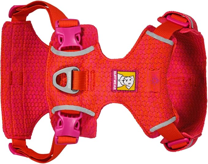 Ruffwear, Front Range Flex Dog Harness, Engineered Knit Construction for Ultimate Fit and Mobility, Lightweight Flexible Everyday Harness with Dual Leash Clips, Rose Violet, XX-Small