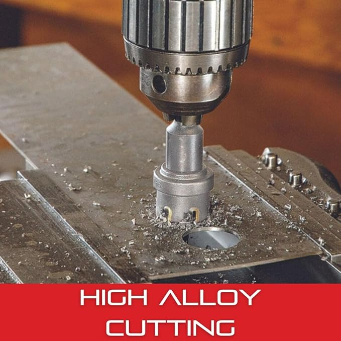 Starrett Tungsten Carbide Tipped Stainless Steel Sheet Metal Hole Saw - Ideal for Stainless, High Alloy Steel, Non-Ferrous Metals, Reinforced Fabrics - 2-9/16'' Diameter - SM65