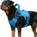 WINGOIN Blue Tactical Dog Harness for Large Dogs,No Pull Dog Harness | with Handle,Adjustable Reflective,Military K9 Style,Big Size Dog Vest,for German Shepherd,for Walking Training Hunting
