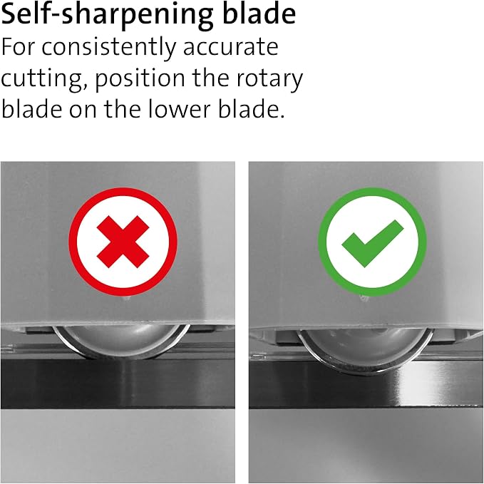 Dahle 508 Personal Rotary Trimmer, 18" Cut Length, 5 Sheet Capacity, Self-Sharpening, Automatic Clamp, German Engineered Paper Cutter