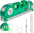Level Tool Laser Level Leveler tool Cross Line Vertical and Horizontal Line with USB Rechargeable for Picture Hanging cabinets Tile Walls by AikTryee.