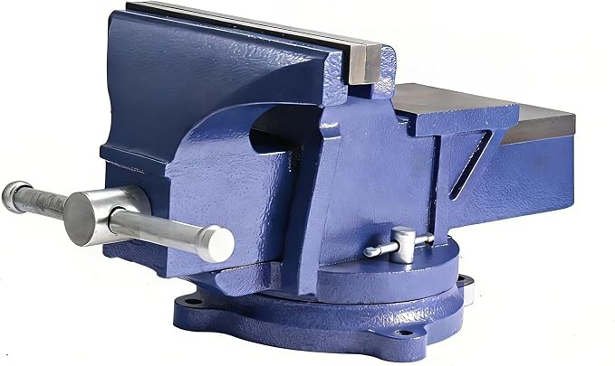 5" Homeowner's Bench Vise 360° Rotating Base,Table Clamp,4.9" Jaw Width with a 2.8" Jaw Opening,Cast Iron Workbench for Woodworking, Repair,Carving