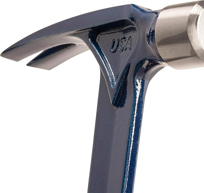 ESTWING Ultra Series Hammer - 15 oz USA Made Rip Claw Framing Hammer with Smooth Face & Shock Reduction Grip - E6-15S