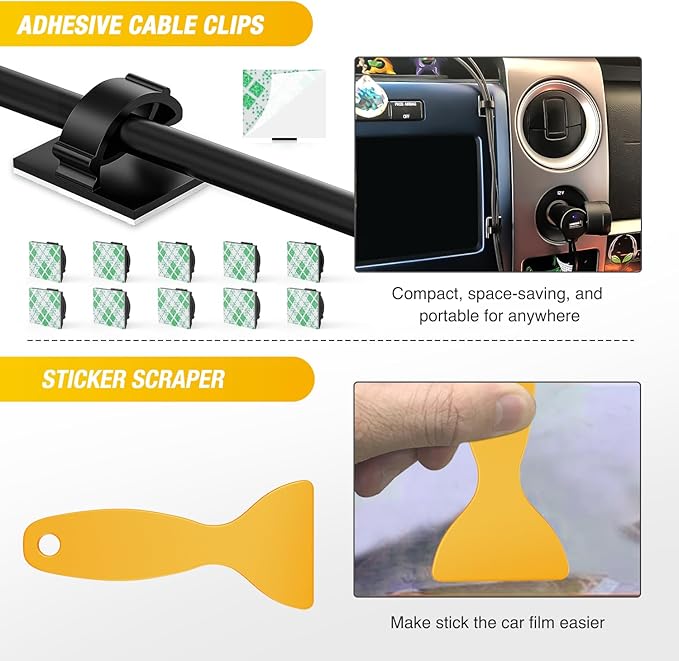 GOOACC 88Pcs Trim Removal Tool, Auto Push Pin Bumper Retainer Clip Set Fastener Terminal Remover Tool Adhesive Cable Clips Removal Kit Car Panel Radio Removal Auto Clip Pliers, Green