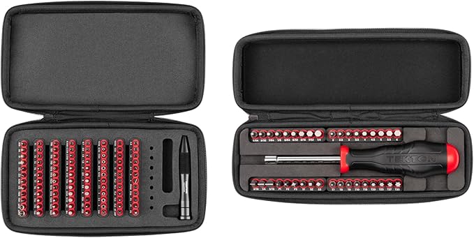 TEKTON 4 mm and 1/4 Inch Bit Driver and Bit Set with Cases (134-Piece) | DRV99004