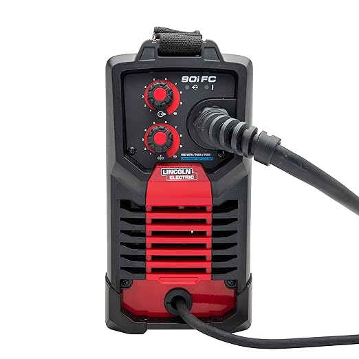 Lincoln Electric 90i FC Flux Core Wire Feed Weld-PAK Welder, 120V Welding Machine, Portable w/Shoulder Strap, Protective Metal Case, Best for Small Jobs, K5255-1