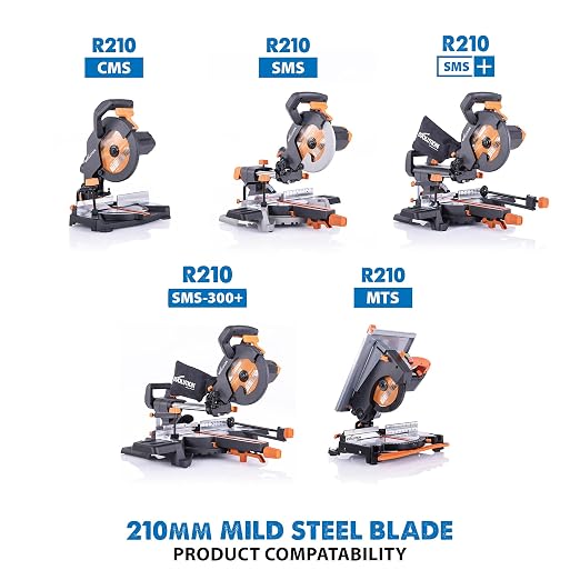 Evolution Power Tools, Professional Blade for Cutting Mild Steel and Ferrous Metal, TCT Saw Blade 10 Inch, Wen, Table Saw Accessories, 52-Teeth, 1 Inch Arbor, 10BLADEST, One Per Pack