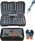 Multi Tool Set, 24 in 1 S2 Steel Magnetic Screwdriver Sets, High Torque with DIY Detachable T Ratchet Handle, Precision Repair for Furniture Assembly, Electrical Appliance, Bicycle (32Pcs)