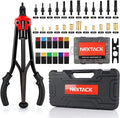 NEXTACK Heavy Duty Rivet Nut Tool Kit, 16" Pro Semi Auto Release Rivnut Nutsert Tool Set - 105pc Threaded Rivet Nuts & 12pc Mandrels | Organized Rugged Case NT800