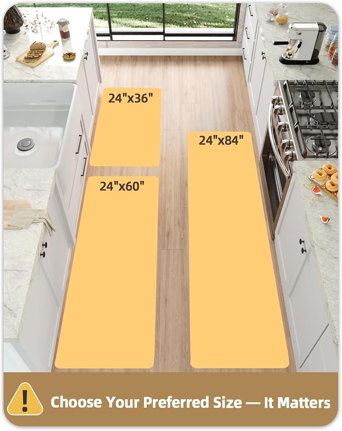 Color&Geometry Vintage Kitchen Rugs Sets of 3, Machine Washable 4mm Ultra Thin Stain Resistant Kitchen Floor Mats, Non Slip TPE Backing Runner for Sink,Hallway,Laundry,Entryway (2x3+2x5+2x7)