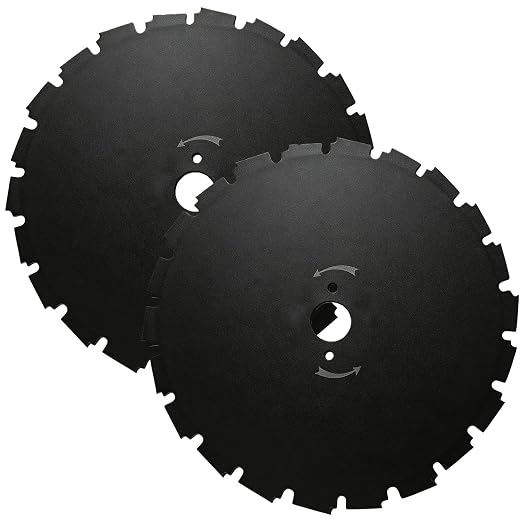 8 Inch Brush Cutter Blade 20mm Arbor - 2 Pack, Compatible with Echo SRM-225 SRM-266 SRM-280 SRM-2620 and More