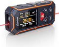 Dual Laser Measuring Tool, CIGMAN 393Ft Bilateral Laser Measurement Tool Color Backlit LCD Display, Rechargeable Laser Measure with 6 Units Ft/in/M, Angle Sensor, Multiple Measure Mode, Magnetic Back