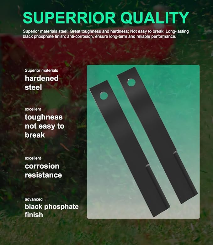 Yoursme 7556 Blade Replacement for Bush Hog Rotary Cutter Blades 27’’x3/4’’ Lawn Mower Blades and Compatible with Rotary Replacement Blades for Brush Mowers (2 Blade Set)