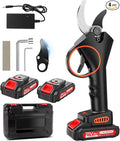 Electric Pruning Shears 1.4“, 2 * 2000 mAh Battery Secateurs per 6-8 h, SK5 Pruner Cordless, Professional Garden Power Tools for Plants, Hedges, Trees, and Flowers (Black)