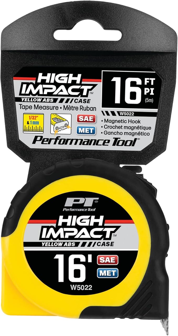 Performance Tool W5022 'Fast Measure' Tape, 16' x 3/4